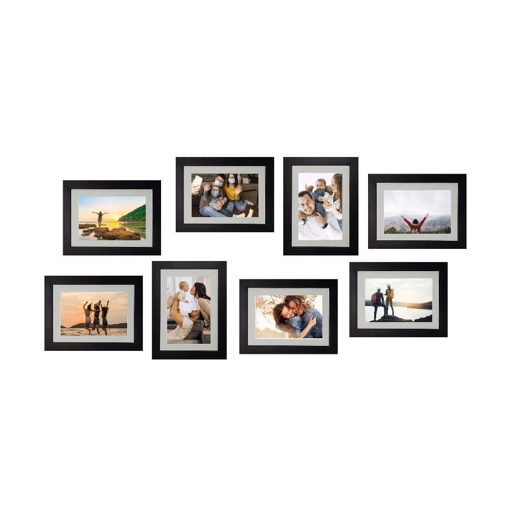 Kit 08 Quadros 25X30 com Paspatur para foto 20X25 com vidro
