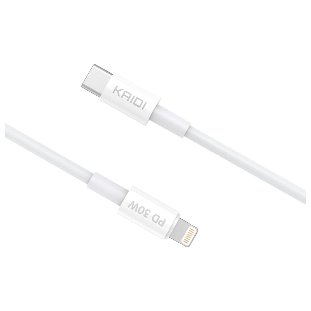 KAIDI KD-26 Cabo De Dados E Carregamento Turbo Tipo-c Para  Iphone 15 Lightning 1 metro
