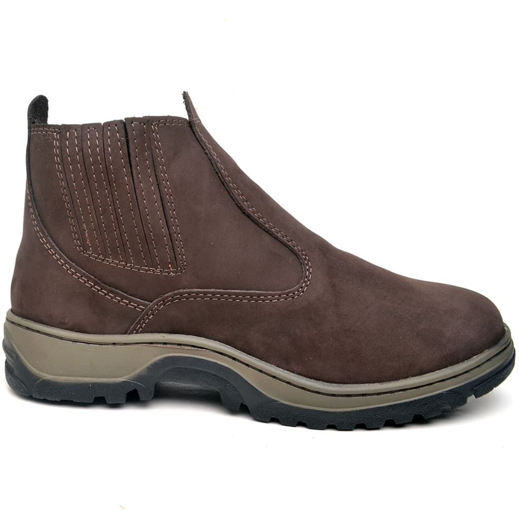 Botina Em Couro Legítimo Para Trabalho Masculina Resistente Barata Oferta
