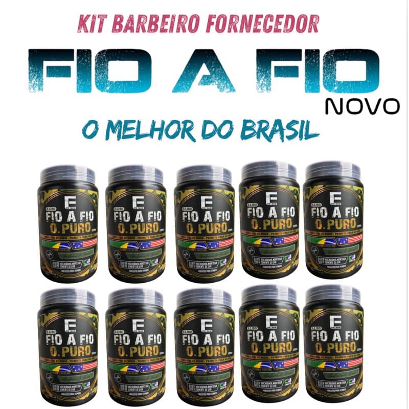kit 10 Alisamento fio a fio o puro Eric David kit barber fornecedor