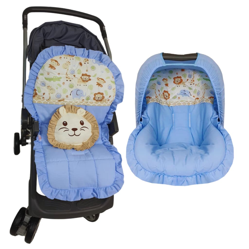 Kit Passeio - Capa Para Bebê Conforto e Carrinho Diversas Estampas