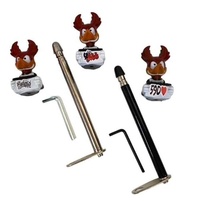 ANTENA METALICA CORTA PIPA RETRATIL P/MOTO+ EMOJI P/ ANTENA