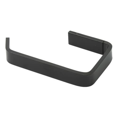 Suporte Papel Higiênico Banheiro Lavabo porta Papel Quadrado Papeleira quadrada.  PRETO FOSCO