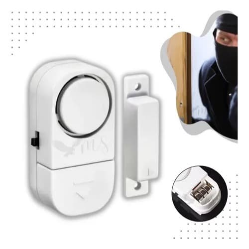 Alarme Sensor Magnético De Presença Sem Fio Janela E Porta