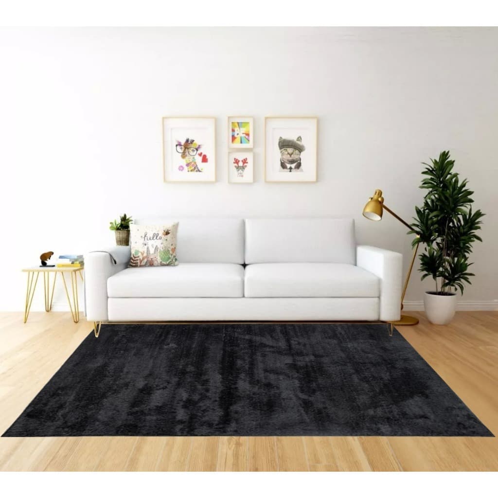 Tapete Quadrado 1,50 X 1,50 Apolo Quarto Sala Pelo Super Macio Escritório Moderno