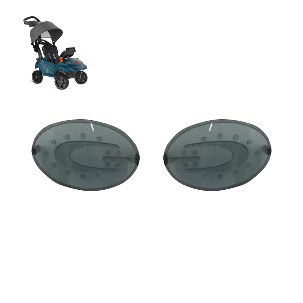 Par de Farol Cinza Smart Baby Comfort Bandeirante Preto Lanterna de Encaixe
