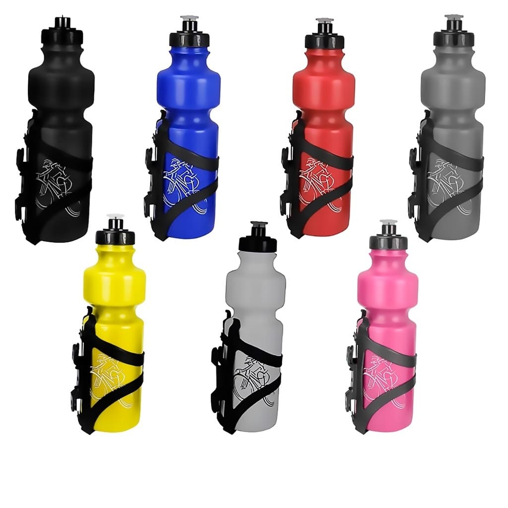 Garrafa Caramanhola Squeeze Bicicleta 300ml 500ml 750ml C/ Suporte Boa Qualidade Bike