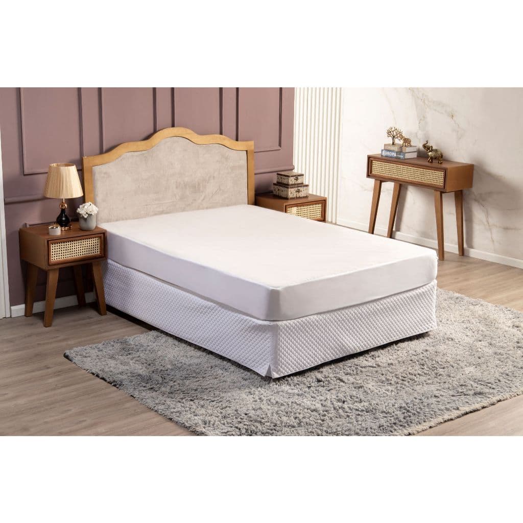 Protetor de Colchão Queen Cama Box 100% Impermeável + 2 Protetor Travesseiro