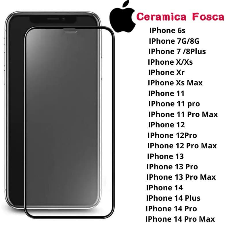 Película Fosca Cerâmica Flexível 3D Gel Hidrogel Para Todos Os Modelos iPhone 6 7 8 X XR 11 12 13 14 15 16 17 Pro ProMax