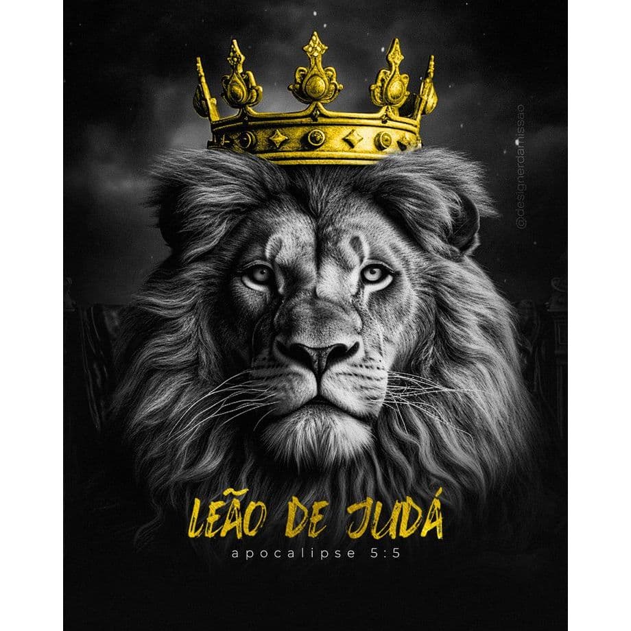 Quadro leão Jesus Deus Religioso versiculo tribo de judá cristão quadros decorativos evangélico sala