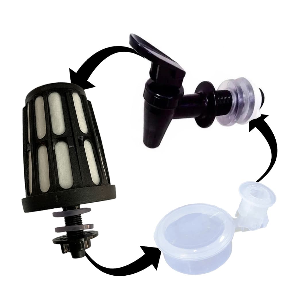 Kit Vela C/ Carvão Atrivado + Torneira Clic + Boia Para Filtro Super Oferta