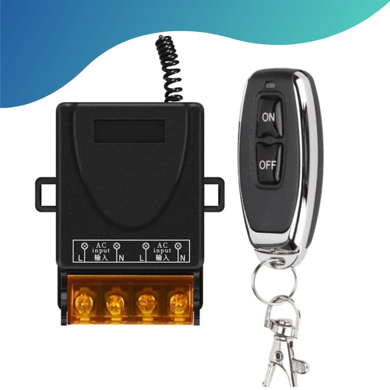 Interruptor de Controle Remoto Sem Fio, 433Mhz Relé para ligar Lâmpada