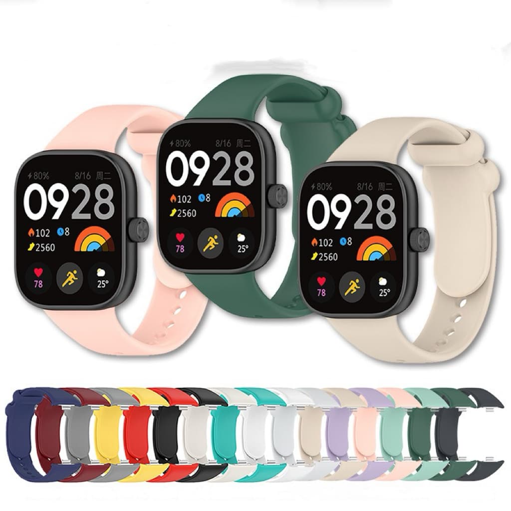 Pulseira De Silicone Para Xiaomi Redmi Watch 4 Xiao Mi Redmi 8 Pro
