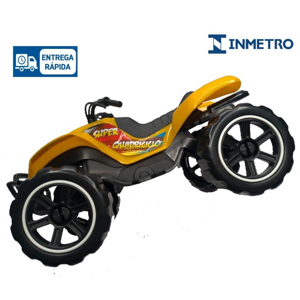 Brinquedo Super Quadriciclo 18 Cm Rodas Livres carrinho infantil menino - Bs Toys