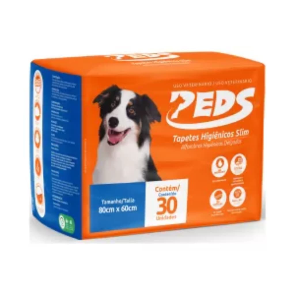 Tapete Higiênico Pet Pad Slim 80x60cm - Absorção Rápida com Gel