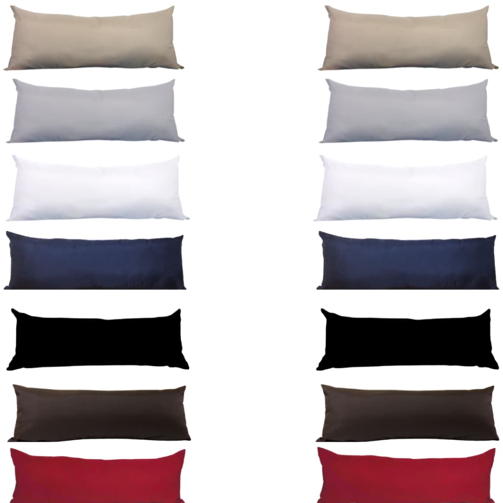 2 Almofada Baguete Rim Cama Sofá Retrátil Poltrona Oxford Capa Zíper Decoração Sala Casa 90x20 Natal