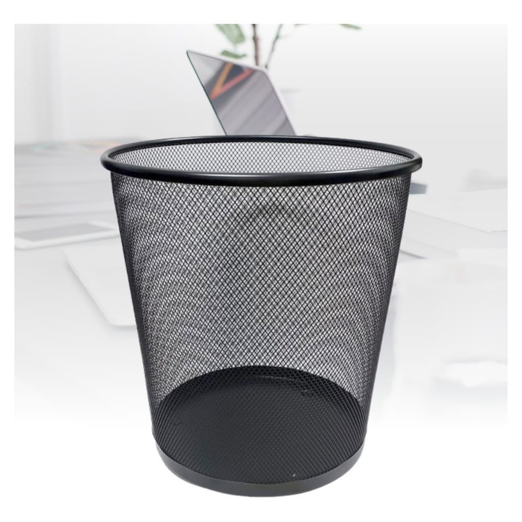Lixeira Telada Metal Aramado Cesto de Lixo Escritório Reforçado 12L e decorativa