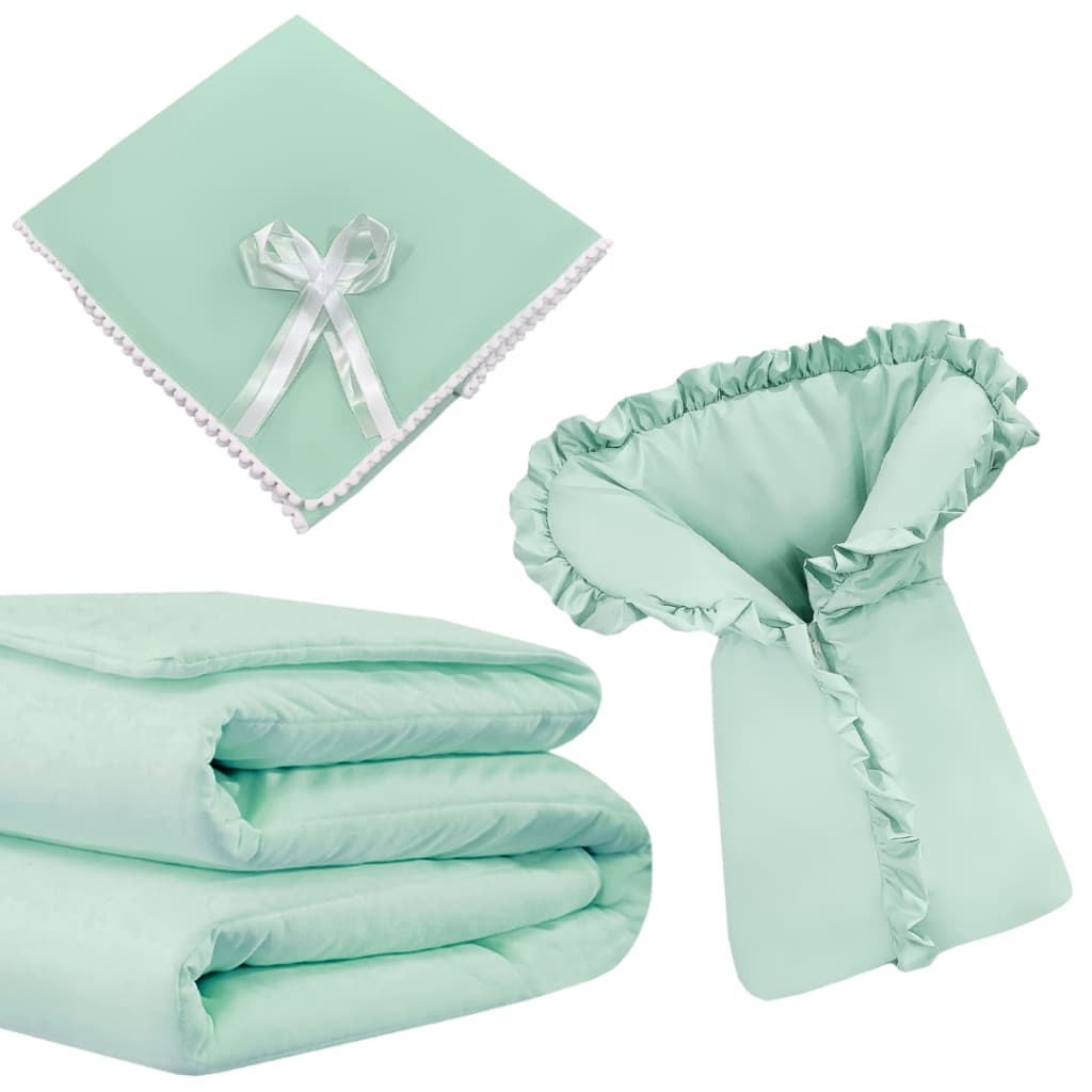 Kit Inverno Quentinho - Saco Porta bebê + Edredom Cobertor + Manta Quentinha de Nenê
