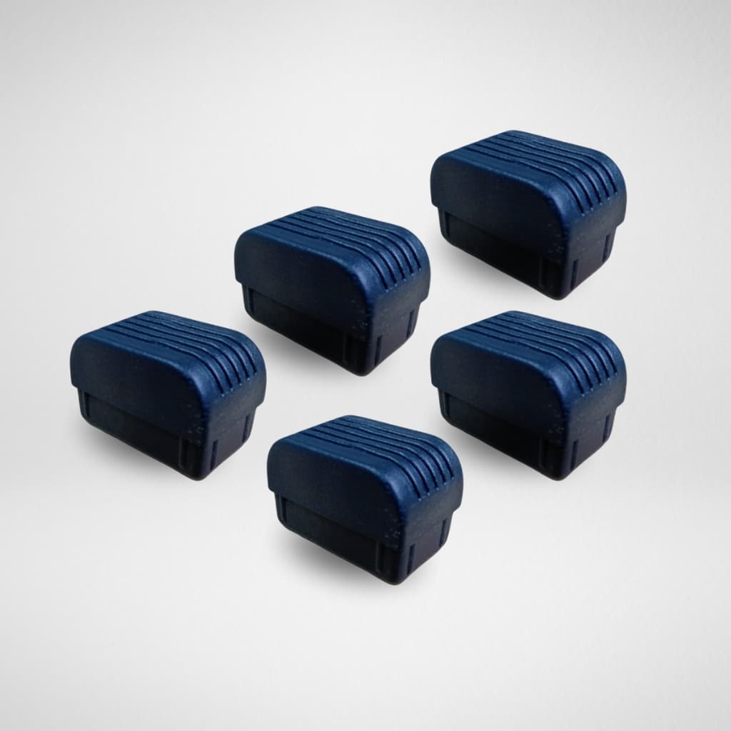 Ponteira 30x50 Interna Preta para Metalon Riscada Alta - 100unid
