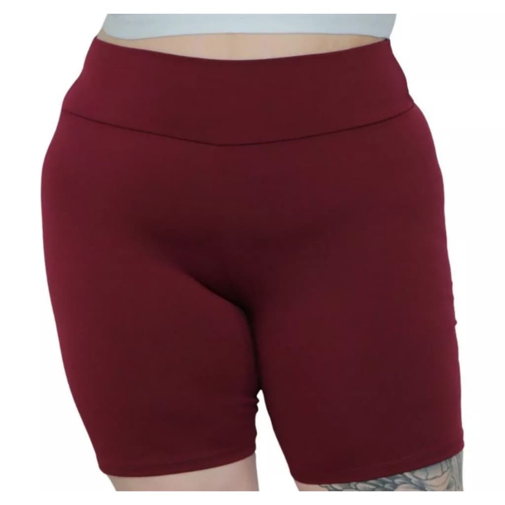 Bermuda Legging De Suplex Super Confortável Plus Size Cintura Alta