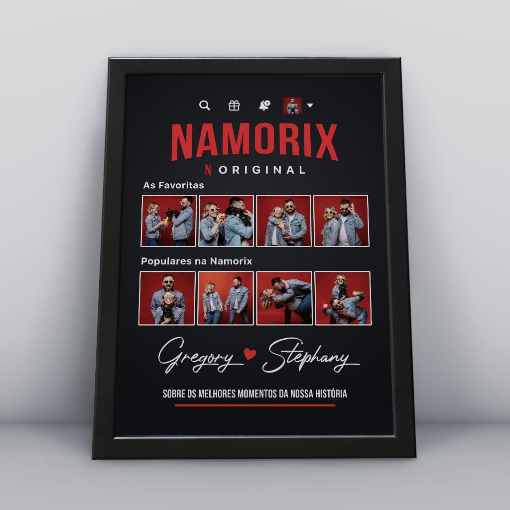 Quadro Personalizado Netflix Com Foto E Frases Tema Filmes