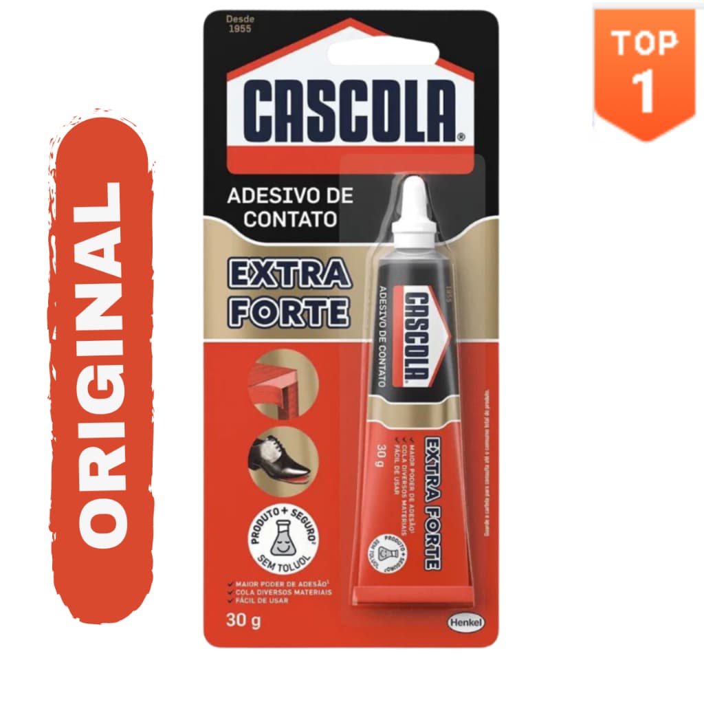 Cola de Sapateiro Cascola de Contato, madeira,couro, fórmica, fita de borda, sandalia, tenis