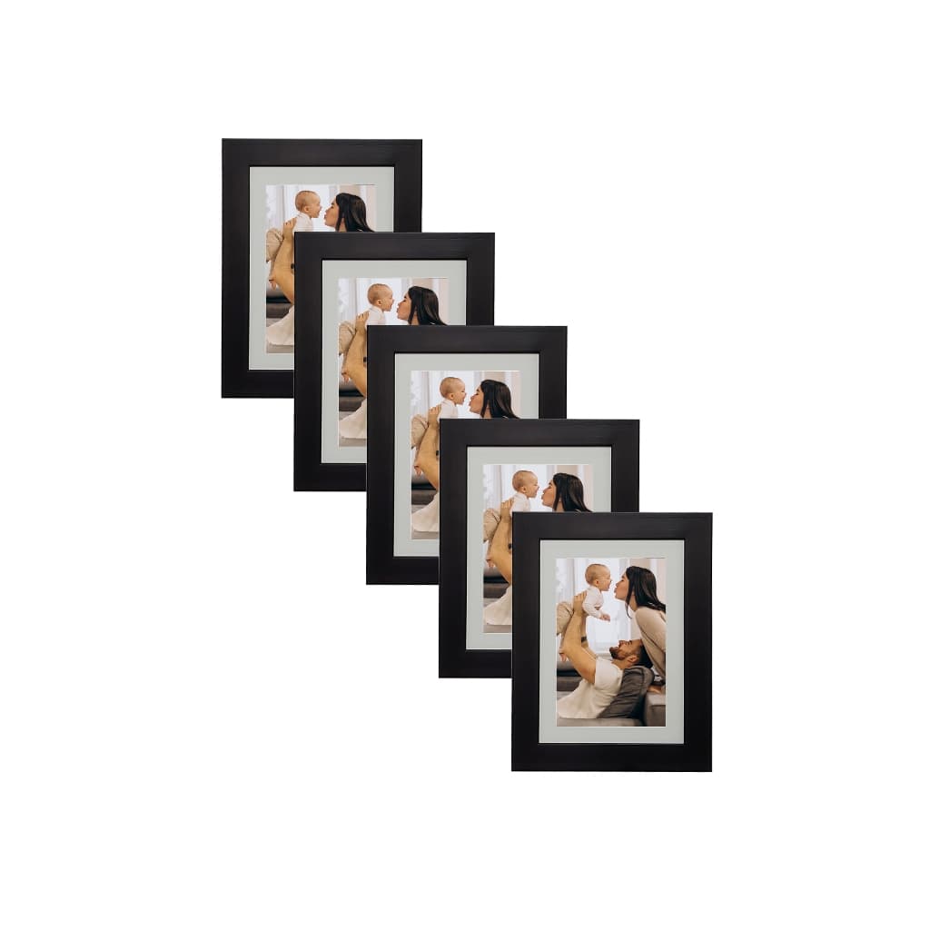 Kit 05 Porta Retrato 13X18 com Paspatur para foto 10X15 - com Vidro