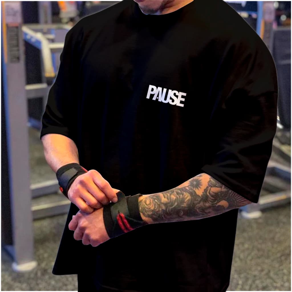 Camisa Camiseta Treino Musculação Academia Streetwear Pause