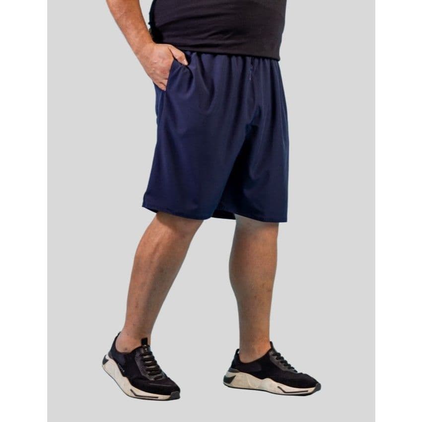 Bermuda  longa short tactel elastano premium short tactel barato G1 homem preta branca