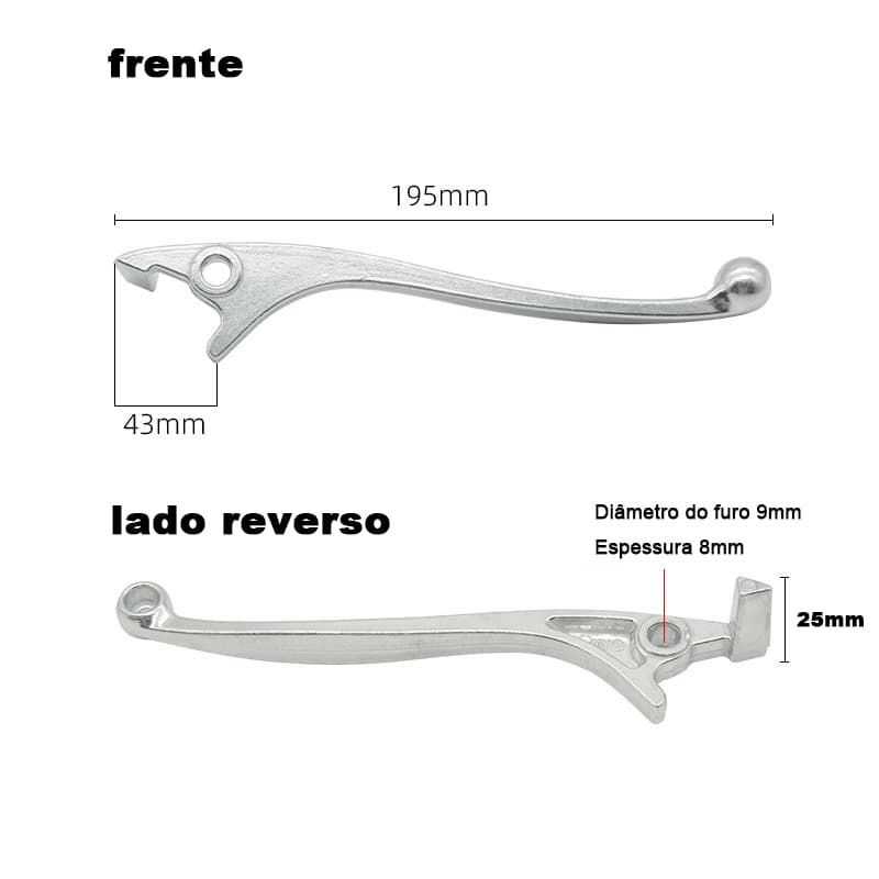 Manete Freio Disco + Manete Embreagem CG125/150