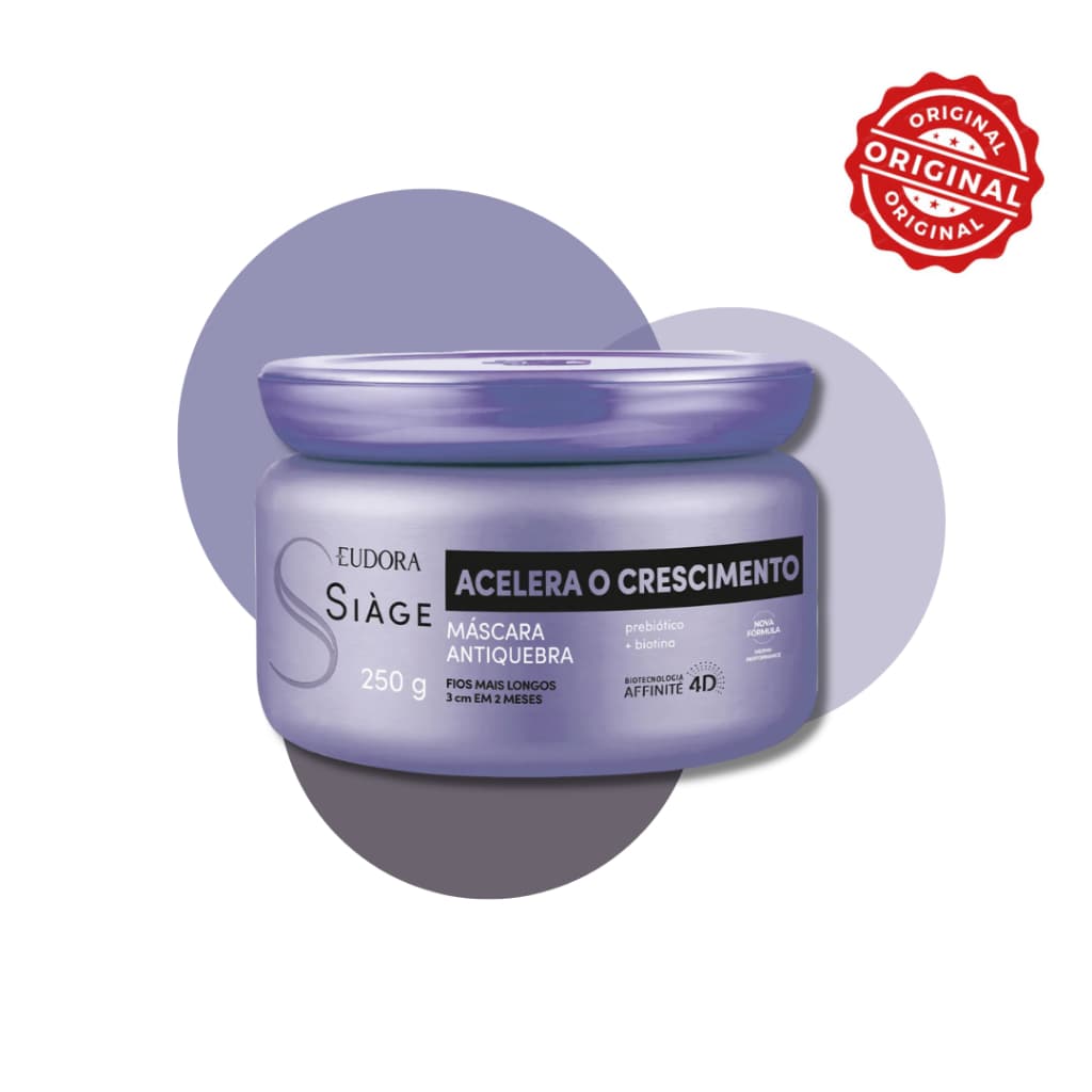 Eudora Siage Acelera O Crescimento Mascara Capilar 250 g