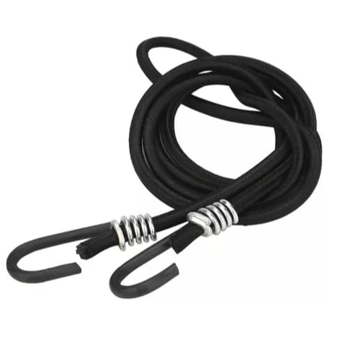Kit 10 Elástico Extensor 1,0m Corda Bagageiro Moto G/F Preto
