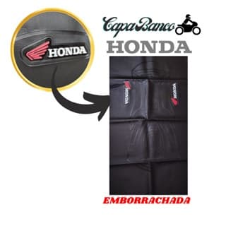 Capa Banco Personalizada Emborrachada Moto Titan Fan Bros125 150 160 Color