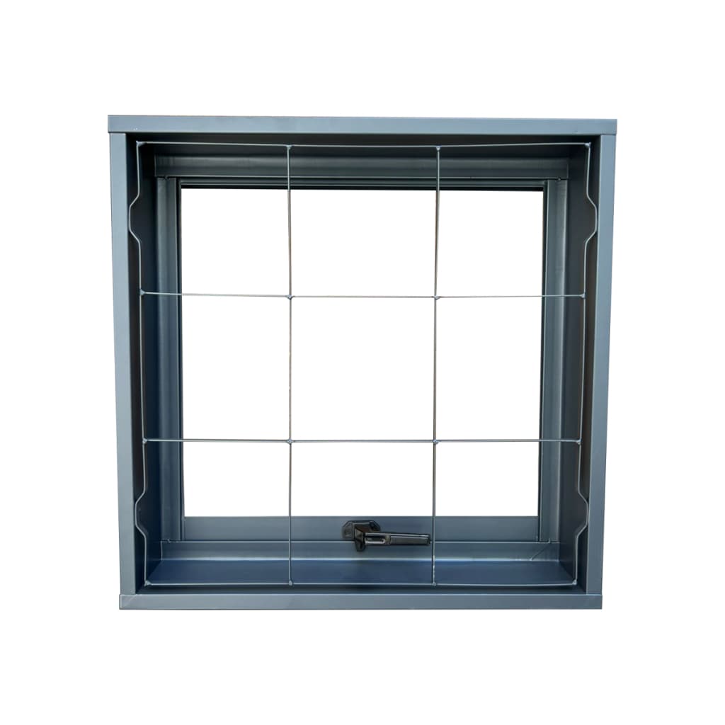 Janela Portinhola Vitro Janela Com Grade Basculante Fecho 60x60 Aço