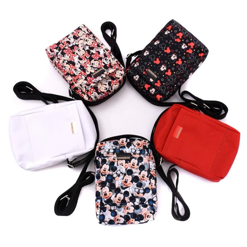KIT Shoulder Bag Bolsa Transversal Personagens Várias Opções COM 5 ou 3 bolsas