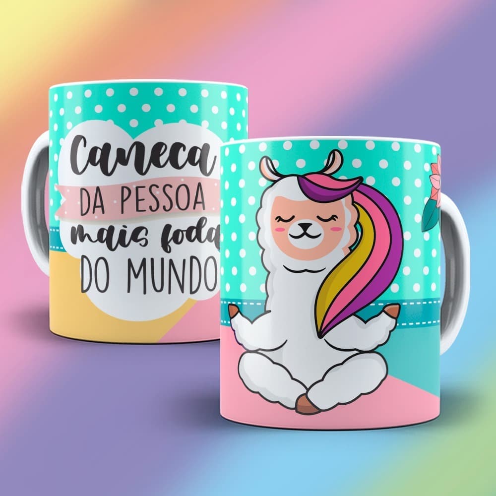 Caneca personalizada pessoa mais Foda Do Mundo Lhama engraçada e sincera