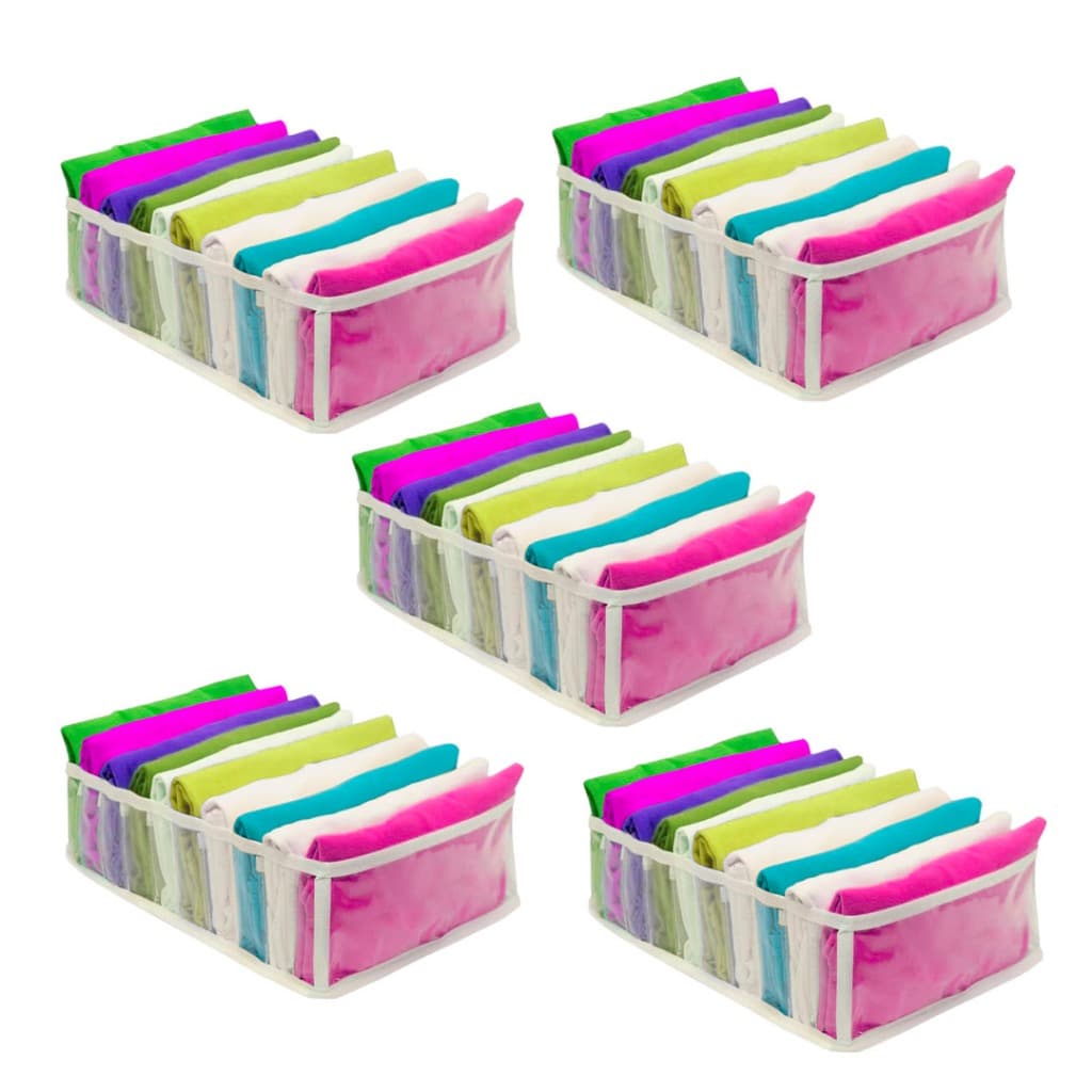 Kit 5 Colmeia Organizadora de gaveta para camiseta - Organizalux