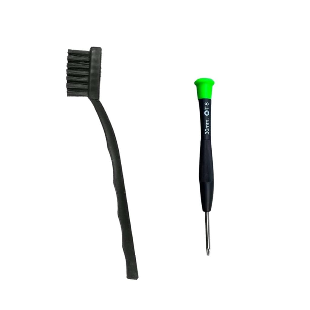 Escova Antiestática para limpeza de Eletrônicos + Chave Torx T8 Com Furo Guia Para Abrir Xbox Ps5 Ps4 Ps3