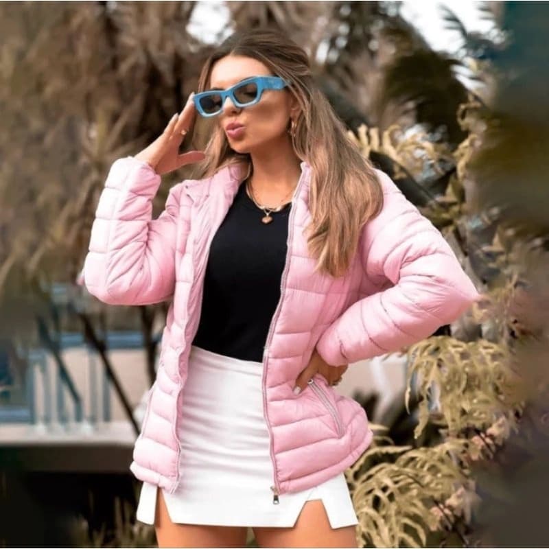 Jaqueta quente feminina para frio