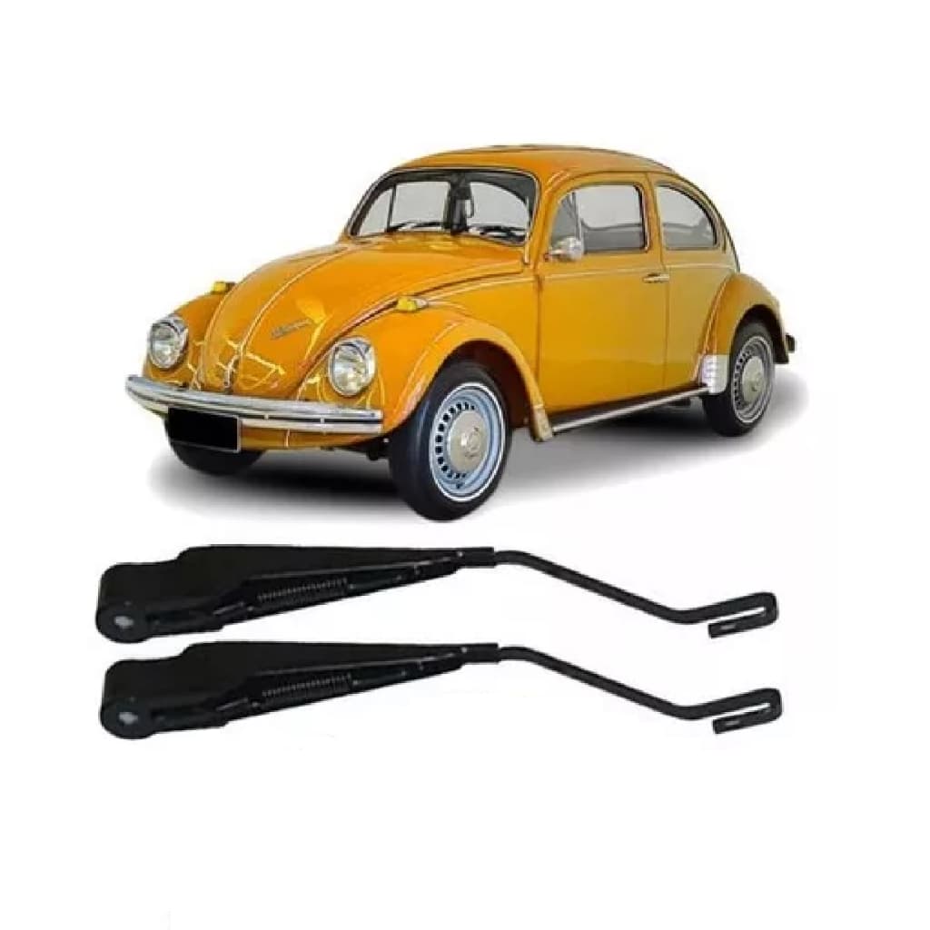 Par Braço Limpador Dianteiro  Vw Fusca 1976 A 1996 Encaixe Modelo Gancho