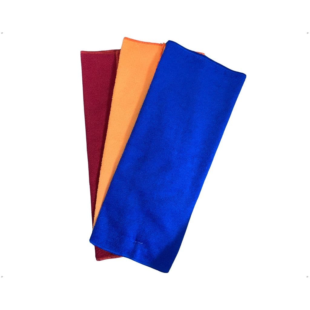 Kit 3 Pçs Toalhas Pano Microfibra Multiuso 40X40cm Limpeza em Geral Macio e Alta Absorção