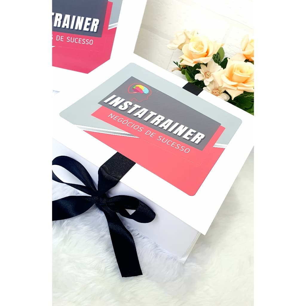 5 Kits Cursos Personalizados (Caixa + Bloquinhos) Design de Sombrancelhas, Boas Vindas