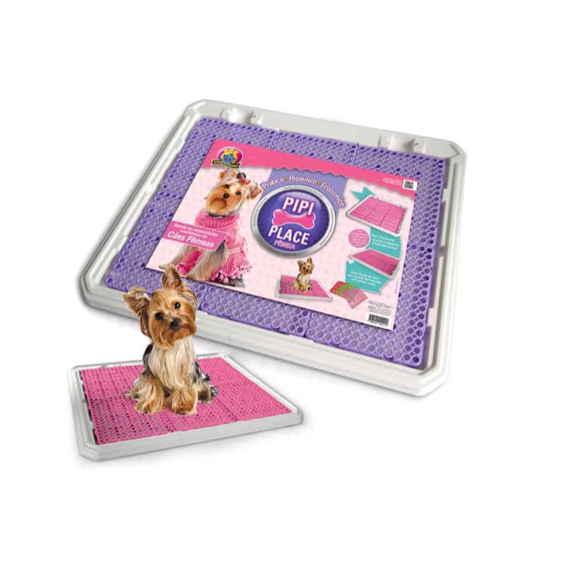 Banheiro Higiênico Pipi Place Fêmeas Animalíssimo Pet Diversas Cores Cães Gatos Pet