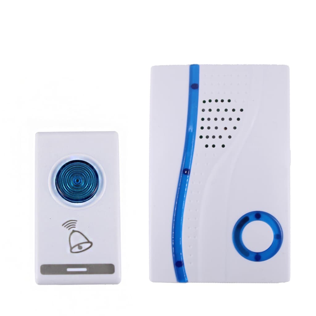 Campainha Residencial  Sem Fio 32 Toques Bivolt 100 Metros Com Fita Dupla Face