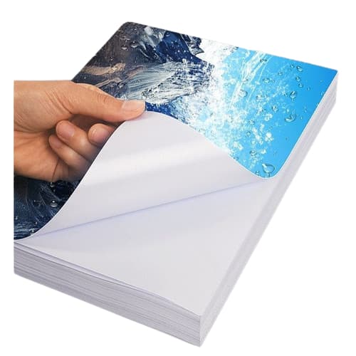 Papel Fotográfico A3 COM ADESIVO Glossy (brilhante) 115g Impressão à Aprova D'água  jato de tinta