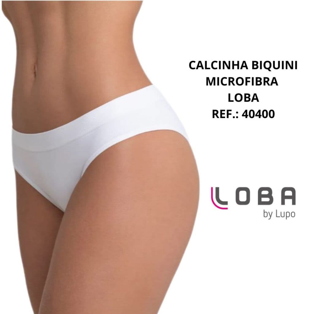 Calcinha Adulto Biquini Microfibra sem costura Loba Lupo Ref.: 40400