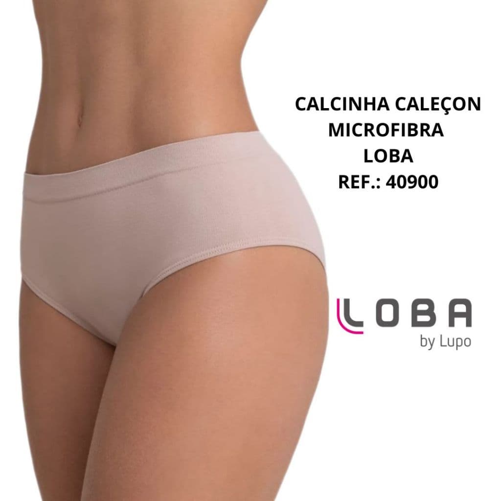 Calcinha Adulto Caleçon Microfibra sem costura Loba Lupo Ref.: 40900
