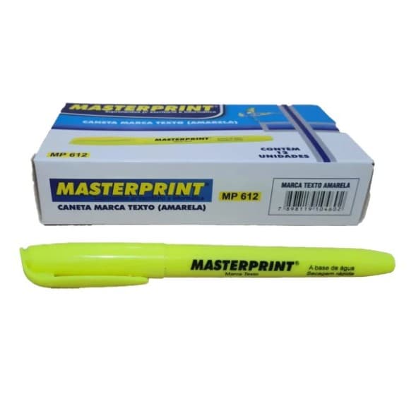 Kit C/ 60 Marca Texto Neon Masterprint (Várias Cores)
