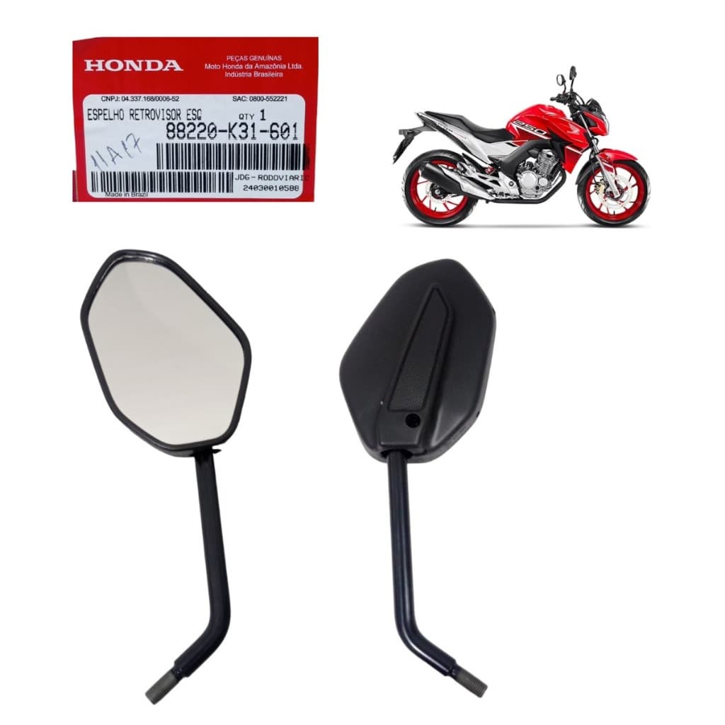 Retrovisor Esquerdo CB 250 Twister - Original Honda