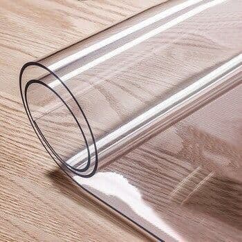 Toalha de mesa Forro PlásticoPVC Fino, Médio e TransparenteImpermeávelpara 4,6,8 e10 cadeiras